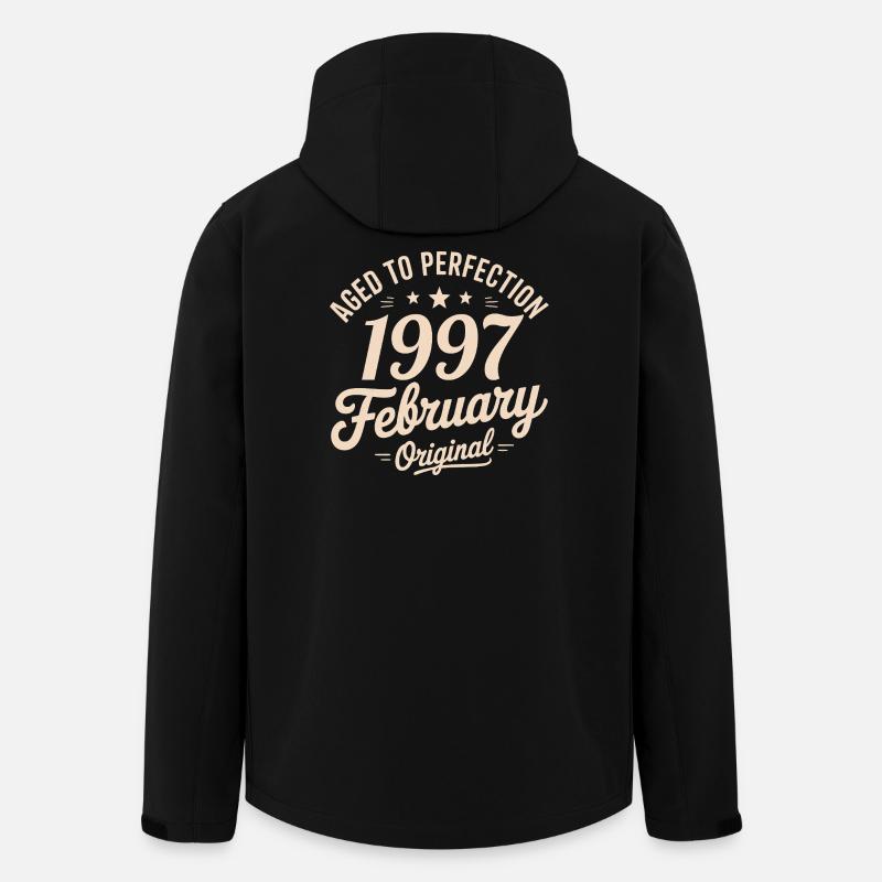 Février 1997 – Februar 1997 - Recycelte Männer Softshell-Jacke von Stanley/Stella - Schwarz