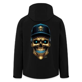 Urban skull baseball cap - Men’s Recycled Softshell Jacket by Stanley/Stella - black - Back - AI Model Male 185 light (185cm)