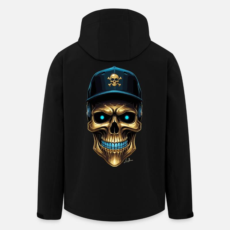 Crâne urbain casquette baseball - Veste softshell homme en polyester recyclé Stanley/Stella - noir
