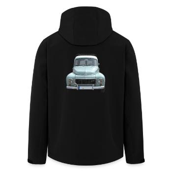 Buckelvolvo voiture ancienne - Veste softshell homme en polyester recyclé Stanley/Stella - noir - Dos - AI Model Male 185 light (185cm)