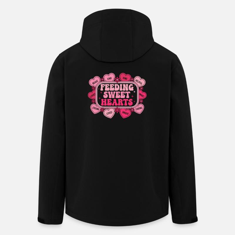 Cœurs Bienveillants : Éducation et Amour - Veste softshell homme en polyester recyclé Stanley/Stella - noir