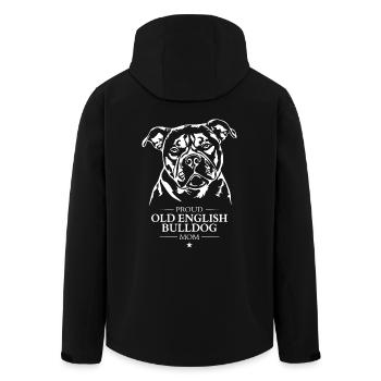 Old English Bulldog Mom Hunde Hund OEB Wilsigns - Recycelte Männer Softshell-Jacke von Stanley/Stella - Schwarz - Hinten - AI Model Male 185 light (185cm)