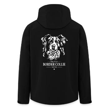 Border Collie Maman Chien Sport Wilsigns - Veste softshell homme en polyester recyclé Stanley/Stella - noir - Dos - AI Model Male 185 light (185cm)