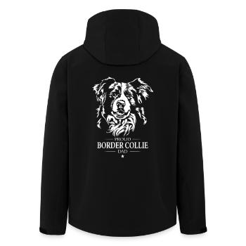 Border Collie Dad Hund Hunde Hundesport Wilsigns - Recycelte Männer Softshell-Jacke von Stanley/Stella - Schwarz - Hinten - AI Model Male 185 light (185cm)