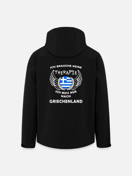 Therapie Griechenland - Recycelte Männer Softshell-Jacke von Stanley/Stella - Schwarz