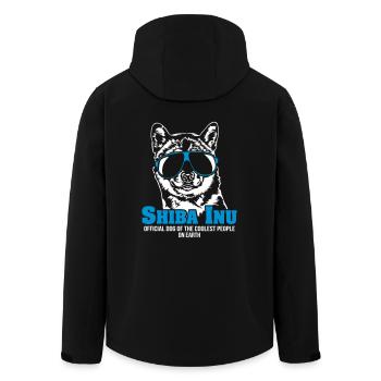 Shiba Inu plus cool personnes - Veste softshell homme en polyester recyclé Stanley/Stella - noir - Dos - AI Model Male 185 light (185cm)