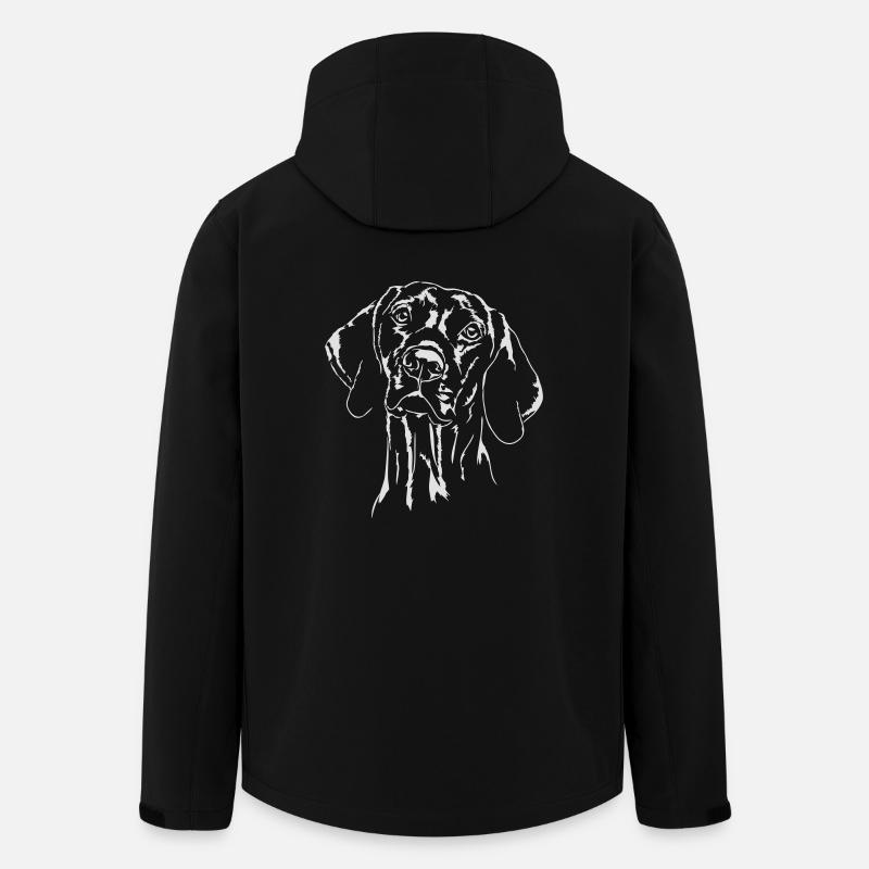 MAGYAR VIZSLA Jagdhund Jagdhunde Portrait Wilsigns - Recycelte Männer Softshell-Jacke von Stanley/Stella - Schwarz