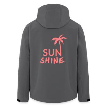 SUN SHINE - Recycelte Männer Softshell-Jacke von Stanley/Stella - Schwarz - Hinten - AI Model Male 185 light (185cm)