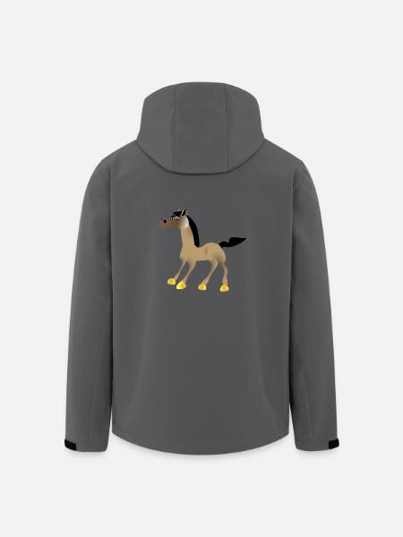 cheval 01 - Veste softshell homme en polyester recyclé Stanley/Stella - noir