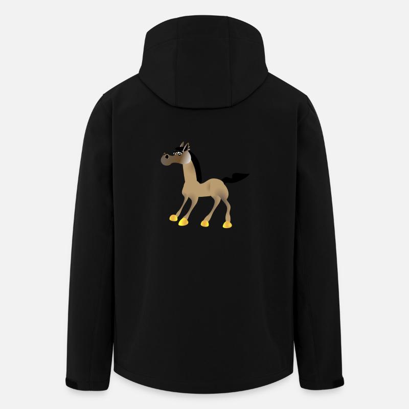 Pferd 01 - Recycelte Männer Softshell-Jacke von Stanley/Stella - Schwarz