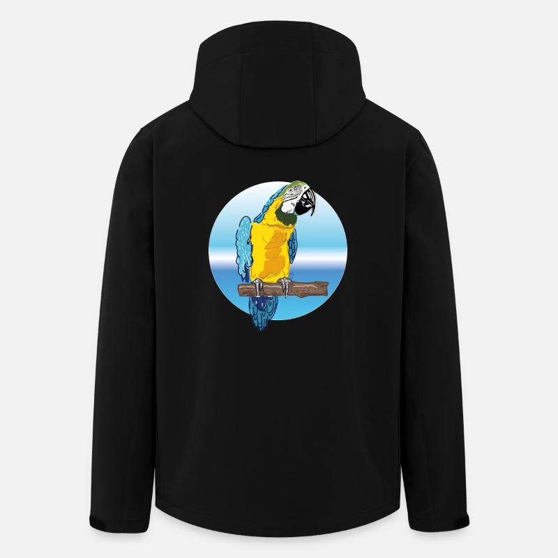 parrot - Men’s Recycled Softshell Jacket by Stanley/Stella - black