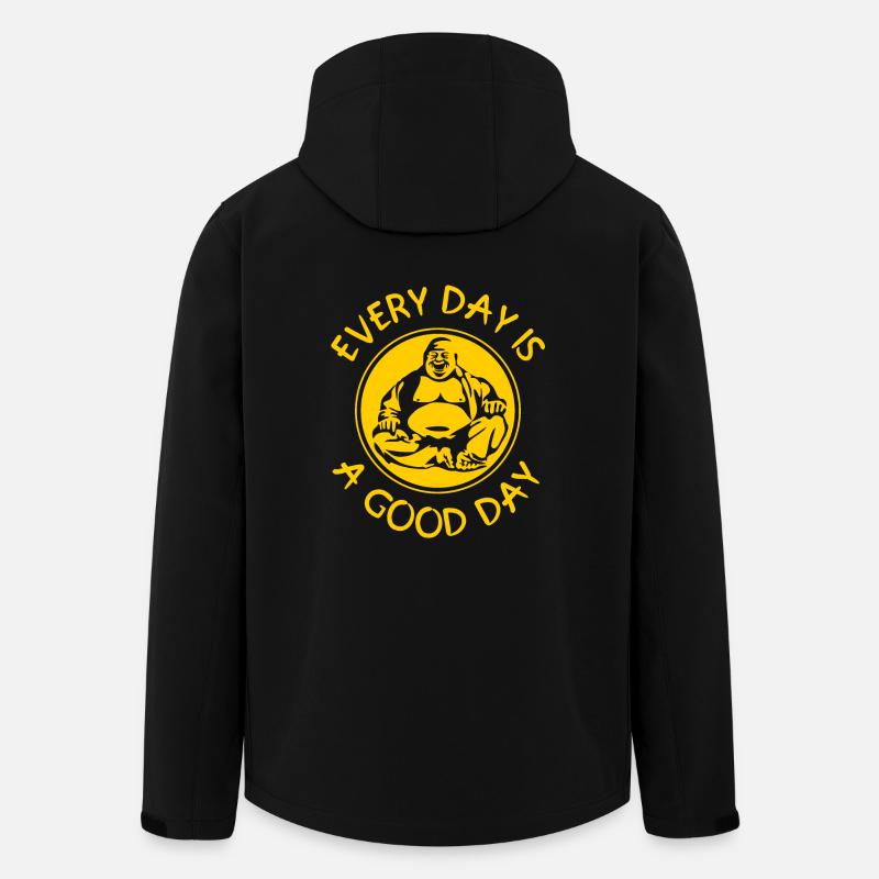 Buddha - Every Day Is A Good Day - Recycelte Männer Softshell-Jacke von Stanley/Stella - Schwarz