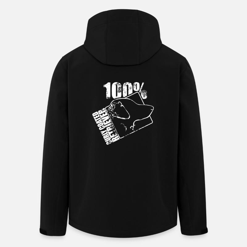 BOUCLES RETRIEVER 100 ENDUITS - Veste softshell homme en polyester recyclé Stanley/Stella - noir