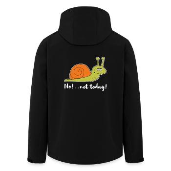 No Not Today Schnecke Chillen Lustig Faul Geschenk - Recycelte Männer Softshell-Jacke von Stanley/Stella - Schwarz - Hinten - AI Model Male 185 light (185cm)