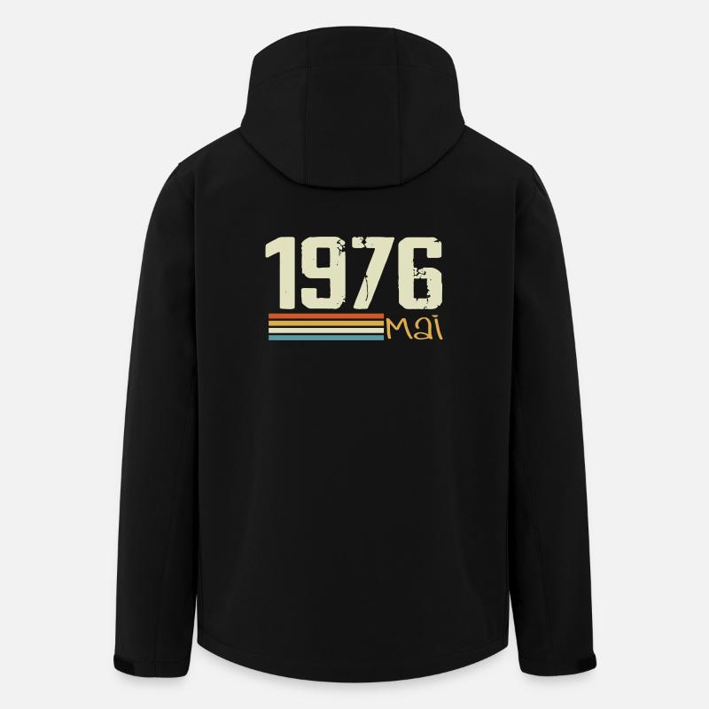 Mai 1976 - Veste softshell homme en polyester recyclé Stanley/Stella - noir