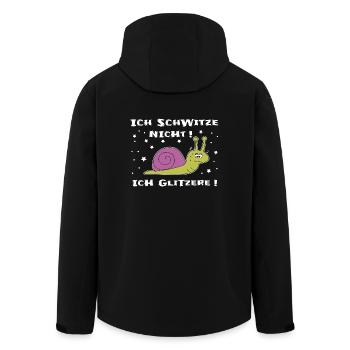 Lustiger Fitness-Spruch Schnecke - Recycelte Männer Softshell-Jacke von Stanley/Stella - Schwarz - Hinten - AI Model Male 185 light (185cm)