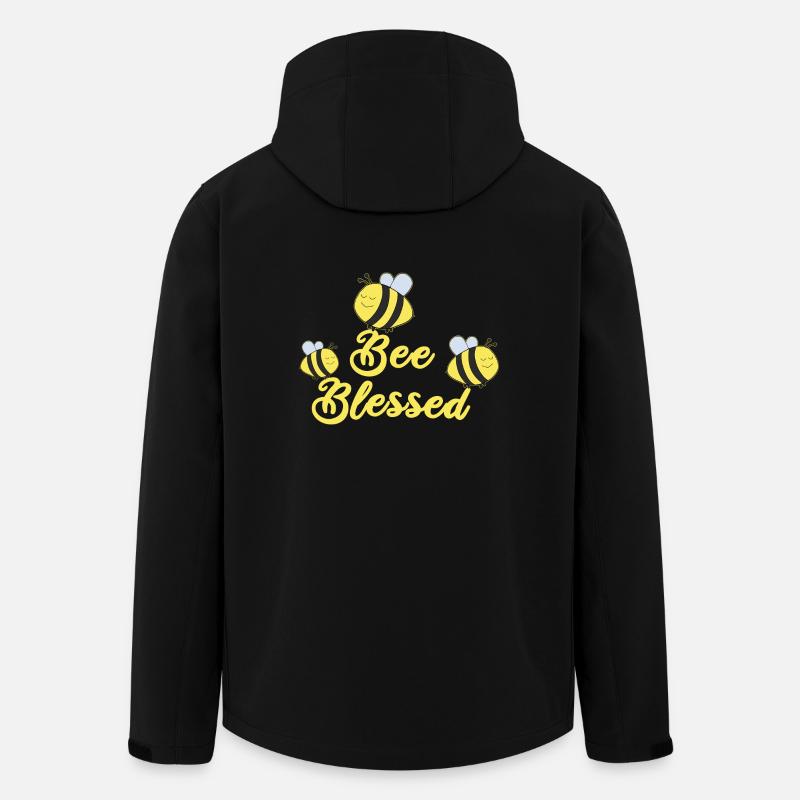 Bee Blessed Children's Church - Men’s Recycled Softshell Jacket by Stanley/Stella - black