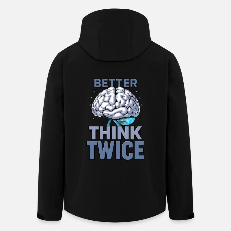 Better think twice - Men’s Recycled Softshell Jacket by Stanley/Stella - black