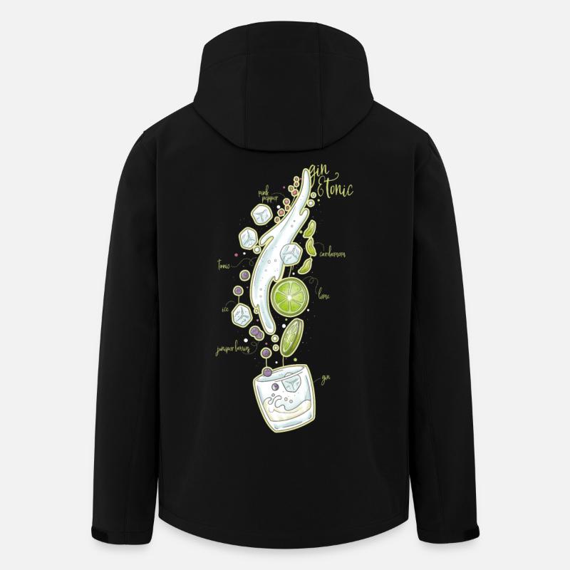 Gin and Tonic - Recycelte Männer Softshell-Jacke von Stanley/Stella - Schwarz