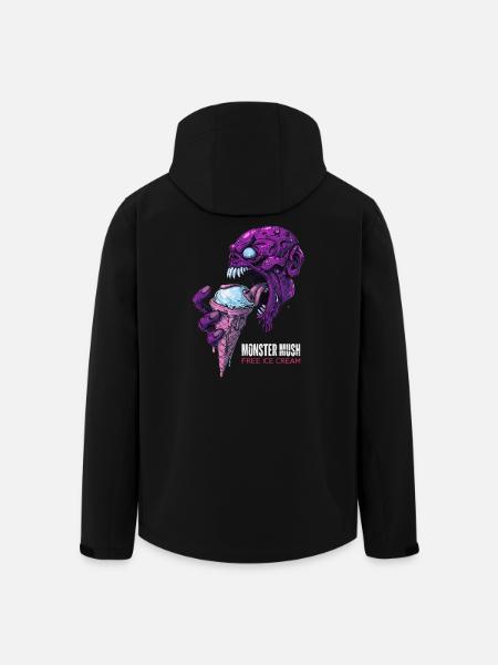 Monster Mush - Free icecream (Tshirt) - Men’s Recycled Softshell Jacket by Stanley/Stella - black