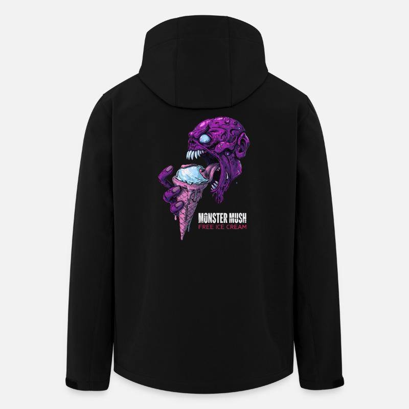 Monster Mush - Free icecream (Tshirt)  - Veste softshell homme en polyester recyclé Stanley/Stella - noir
