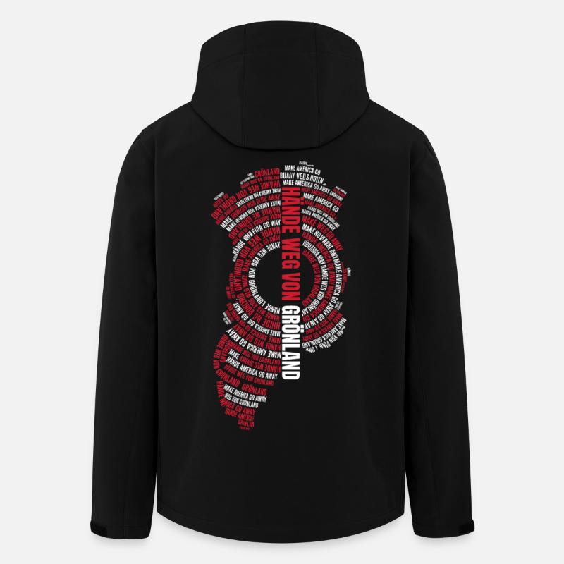 Hände Weg Von Grönland Statement - Recycelte Männer Softshell-Jacke von Stanley/Stella - Schwarz