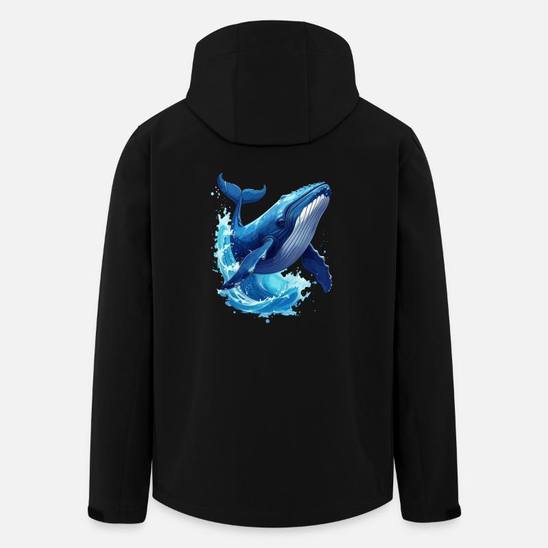 Wal - Recycelte Männer Softshell-Jacke von Stanley/Stella - Schwarz