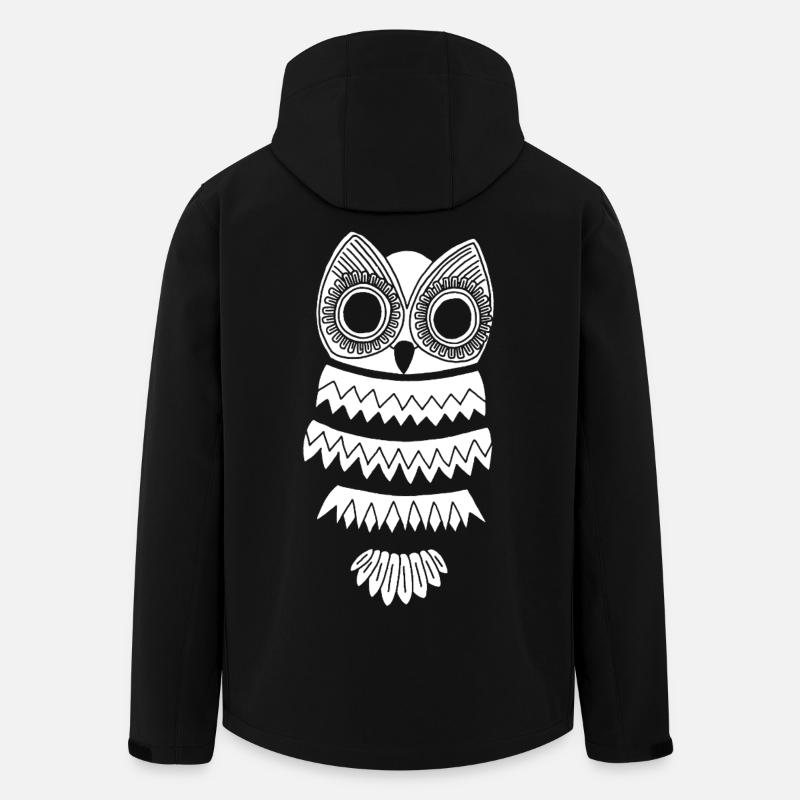 The White Owl - Men’s Recycled Softshell Jacket by Stanley/Stella - black