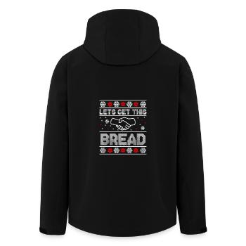 Lass uns diese lustige Idee für Brotweihnachten bekommen - Recycelte Männer Softshell-Jacke von Stanley/Stella - Schwarz - Hinten - AI Model Male 185 light (185cm)
