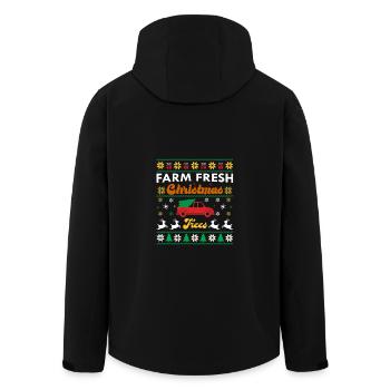Farm Fresh Christmas Trees - Men’s Recycled Softshell Jacket by Stanley/Stella - black - Back - AI Model Male 185 light (185cm)