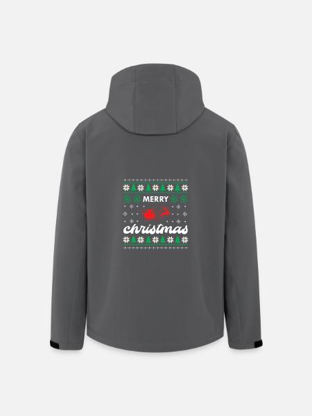Merry Christmas - Veste softshell homme en polyester recyclé Stanley/Stella - noir