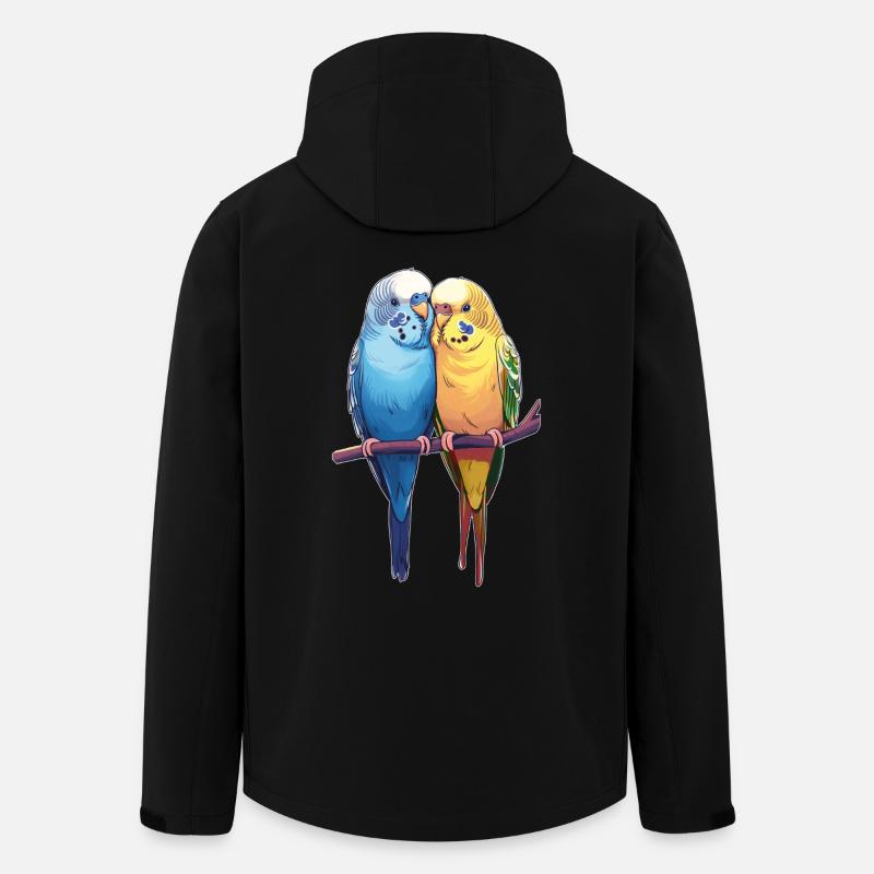 BudgiePair of budgies - Men’s Recycled Softshell Jacket by Stanley/Stella - black