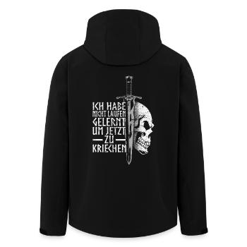 Wikinger Vikings Sprüche Odin Germane Geschenk - Recycelte Männer Softshell-Jacke von Stanley/Stella - Schwarz - Hinten - AI Model Male 185 light (185cm)