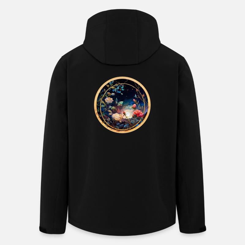 Rose - Veste softshell homme en polyester recyclé Stanley/Stella - noir