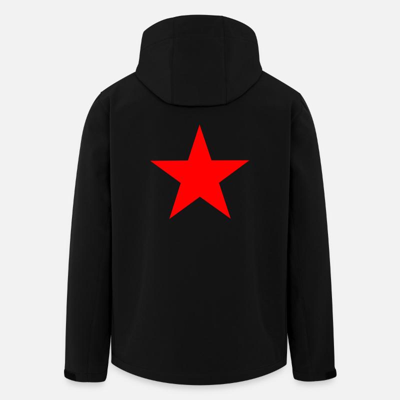 Etoile Rouge - Red Star - Veste softshell homme en polyester recyclé Stanley/Stella - noir