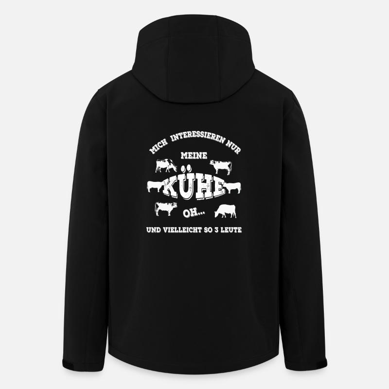 Cows - Men’s Recycled Softshell Jacket by Stanley/Stella - black