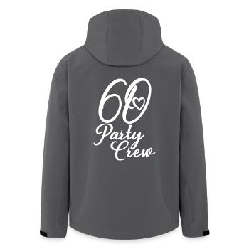 60 Party Crew 60. Geburtstag Party 60 Jahre alt - Recycelte Männer Softshell-Jacke von Stanley/Stella - Schwarz - Hinten - AI Model Male 185 light (185cm)