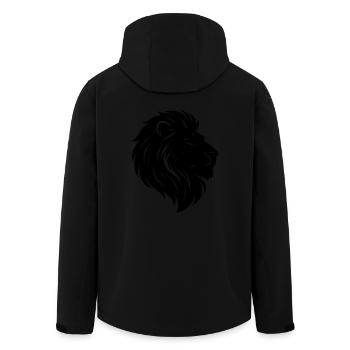 Lion Lion Head - Men’s Recycled Softshell Jacket by Stanley/Stella - black - Back - AI Model Male 185 light (185cm)