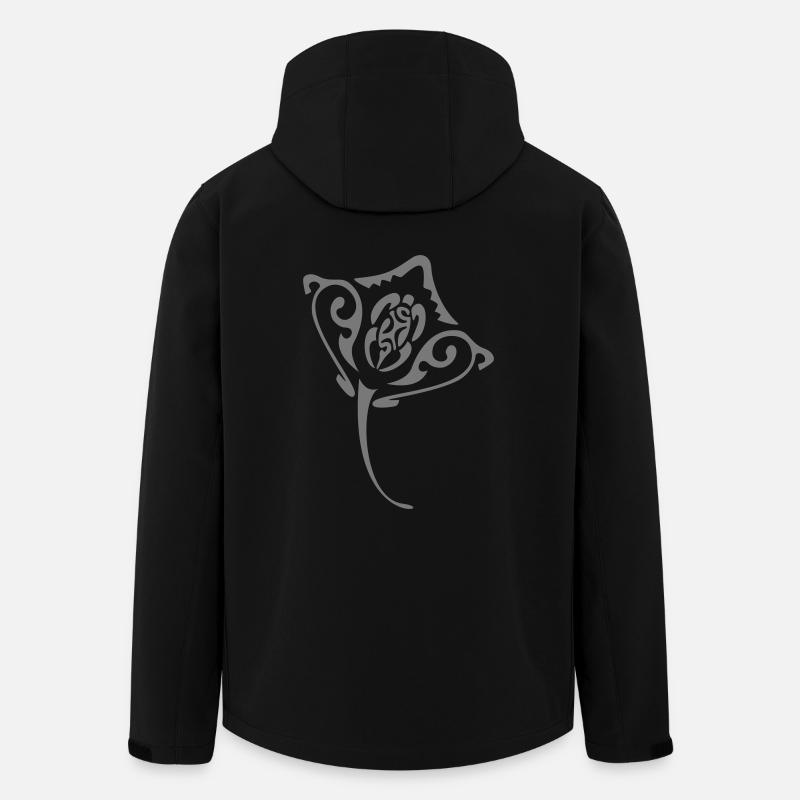 Eagle Ray - Men’s Recycled Softshell Jacket by Stanley/Stella - black