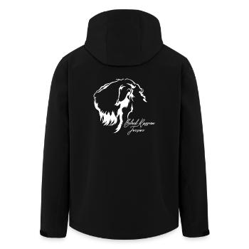 BLACK RUSSIAN TERRIER Profile Dogs Dog Wilsigns - Men’s Recycled Softshell Jacket by Stanley/Stella - black - Back - AI Model Male 185 light (185cm)