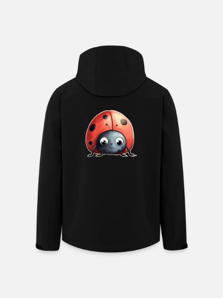 Marienkäfer - Recycelte Männer Softshell-Jacke von Stanley/Stella - Schwarz