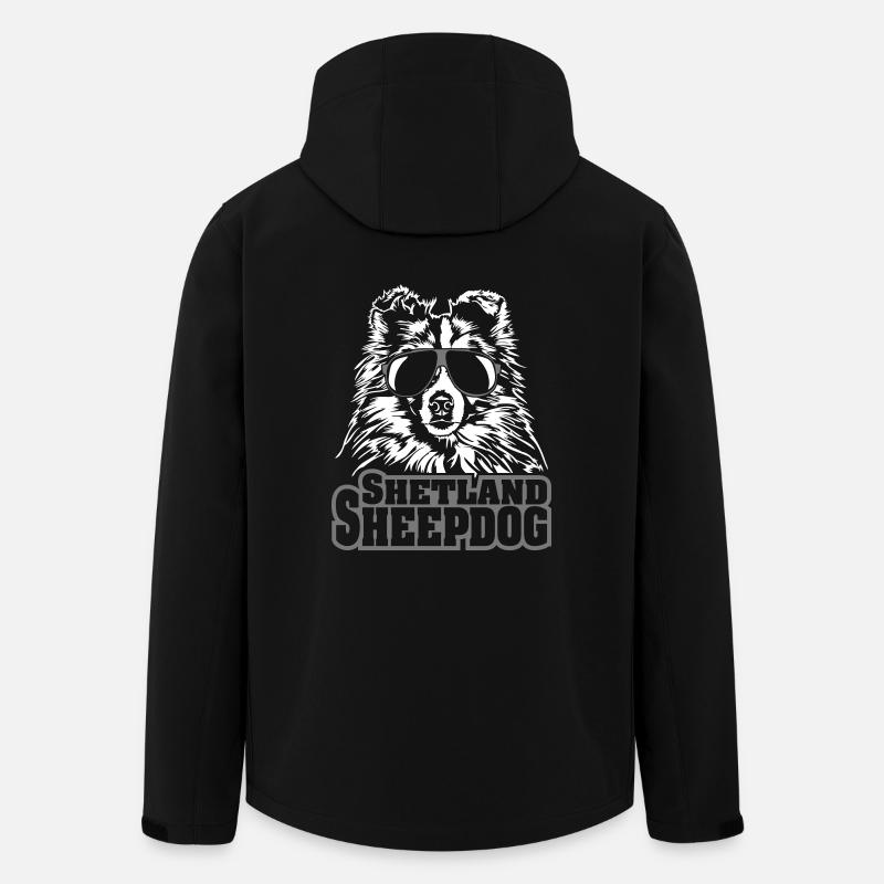 SHETLAND SHEEPDOG cool - Men’s Recycled Softshell Jacket by Stanley/Stella - black