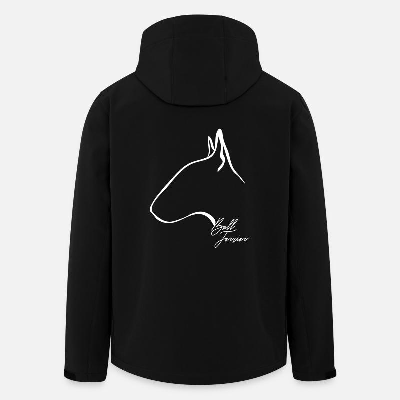 BULL TERRIER Profil Wilsigns - Recycelte Männer Softshell-Jacke von Stanley/Stella - Schwarz