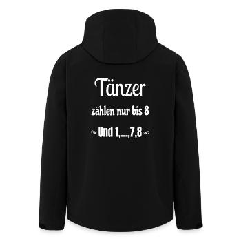Tanzen - lustiges Tänzer Shirt - Recycelte Männer Softshell-Jacke von Stanley/Stella - Schwarz - Hinten - AI Model Male 185 light (185cm)