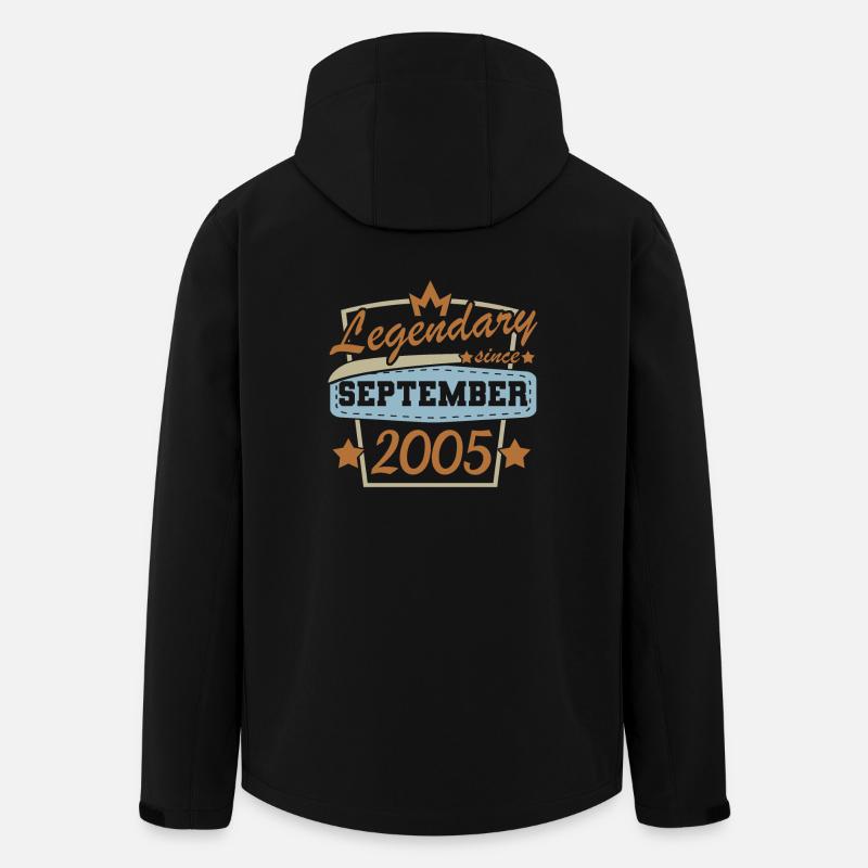 Legendary since september 2005 Retro - Men’s Recycled Softshell Jacket by Stanley/Stella - black