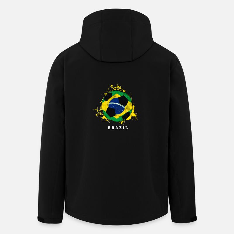  du Brésil - Veste softshell homme en polyester recyclé Stanley/Stella - noir