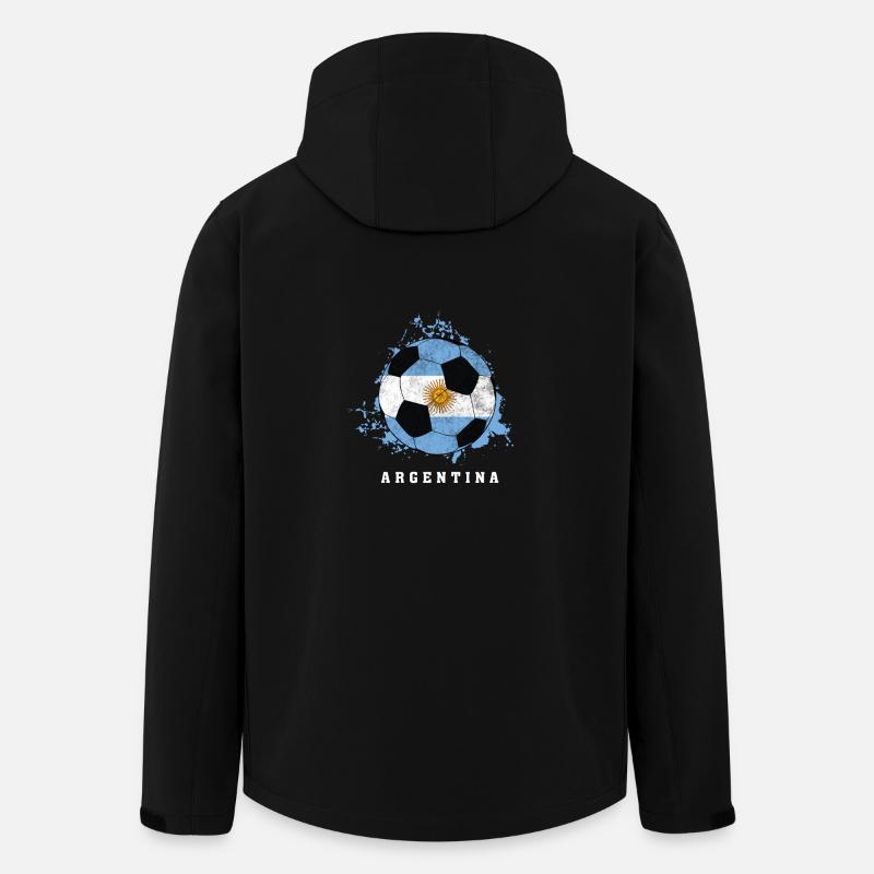  de l'Argentine - Veste softshell homme en polyester recyclé Stanley/Stella - noir