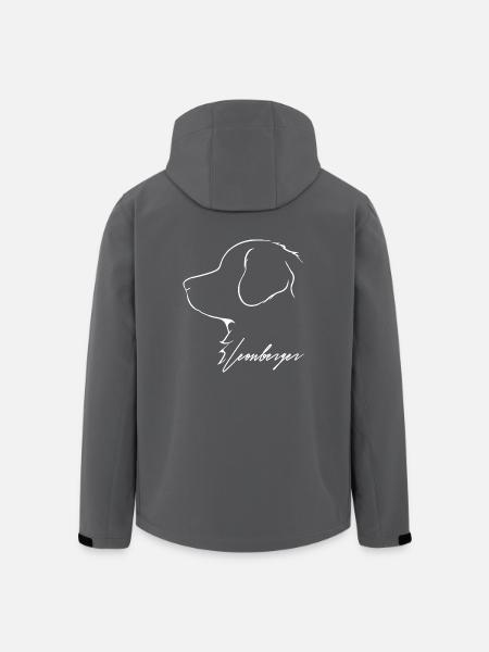 LEONBERGER Profil Wilsigns Hund Hunde Geschenkidee - Recycelte Männer Softshell-Jacke von Stanley/Stella - Schwarz