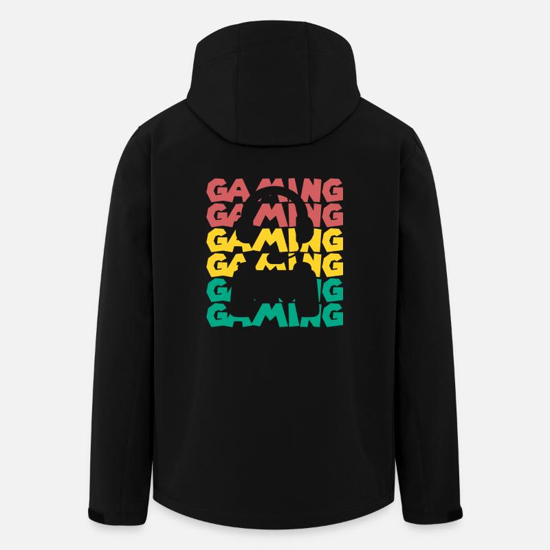 Gaming - Headset and Controller - Recycelte Männer Softshell-Jacke von Stanley/Stella - Schwarz