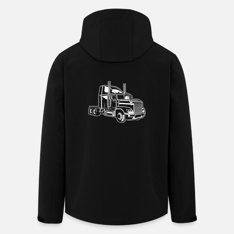 Camion / camion 02_weiß - Veste softshell homme en polyester recyclé Stanley/Stella - noir